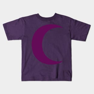 Crescent (purple) Kids T-Shirt